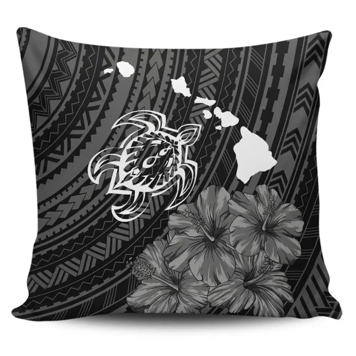 Alohawaii Home Set - Hawaiian Hibiscus Sea Turtle Swim Polynesian Pillow Covers
