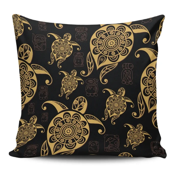 Alohawaii Home Set - Turtle Pattern Golden Pillow Covers