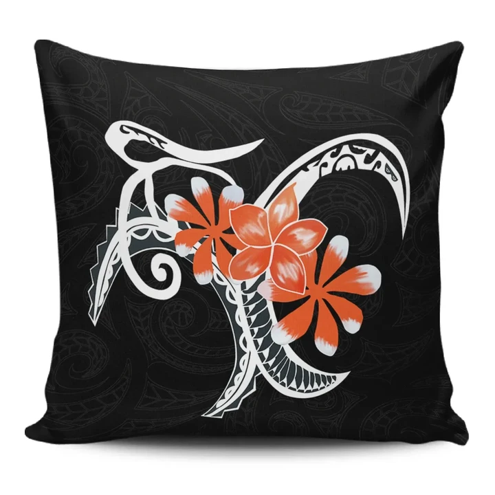 Alohawaii Home Set - Plumeria Polynesia Orange Pillow Covers
