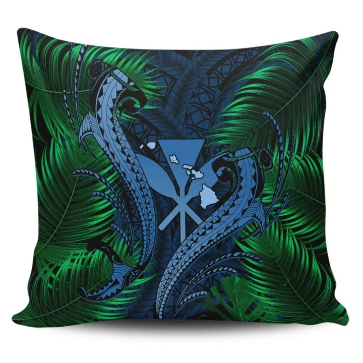 Alohawaii Home Set - Hawaii Shark Polynesian Tropical Pillow Covers - Pastel