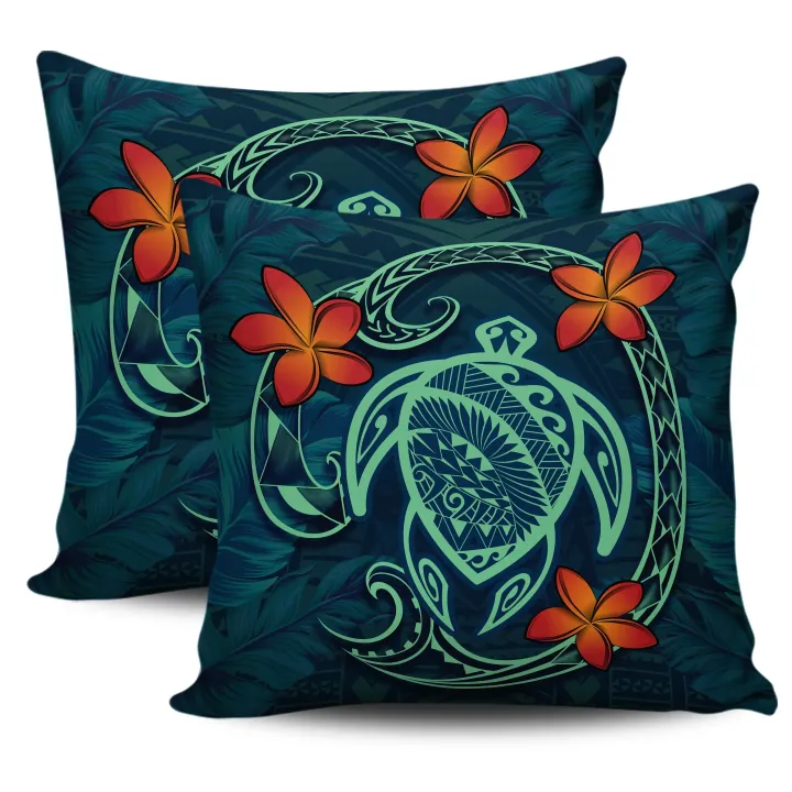 Alohawaii Home Set - Hawaii Turtle Polynesia Tropical Pillow Cover - Tax Style