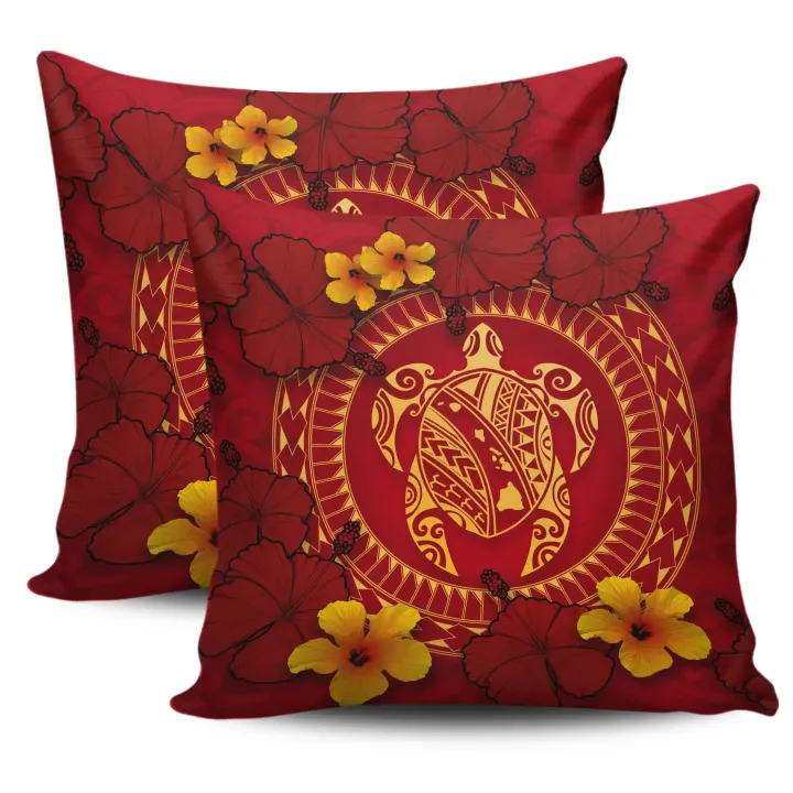 Alohawaii Home Set - Hawaii Turtle Polynesian Pillow Cover - Oil Style