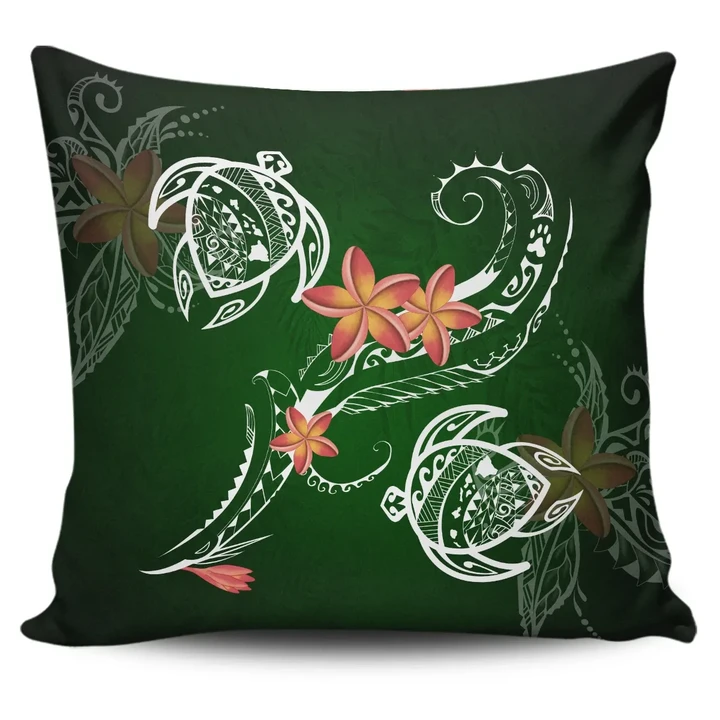Alohawaii Home Set - Hawaii Turtle Plumeria Polynesian Pillow Covers - Luck Style