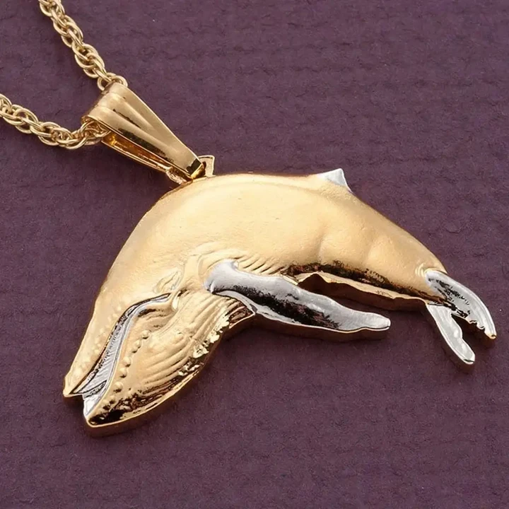 Humpback Whale Medallion Pendant - AH J4 - Alohawaii