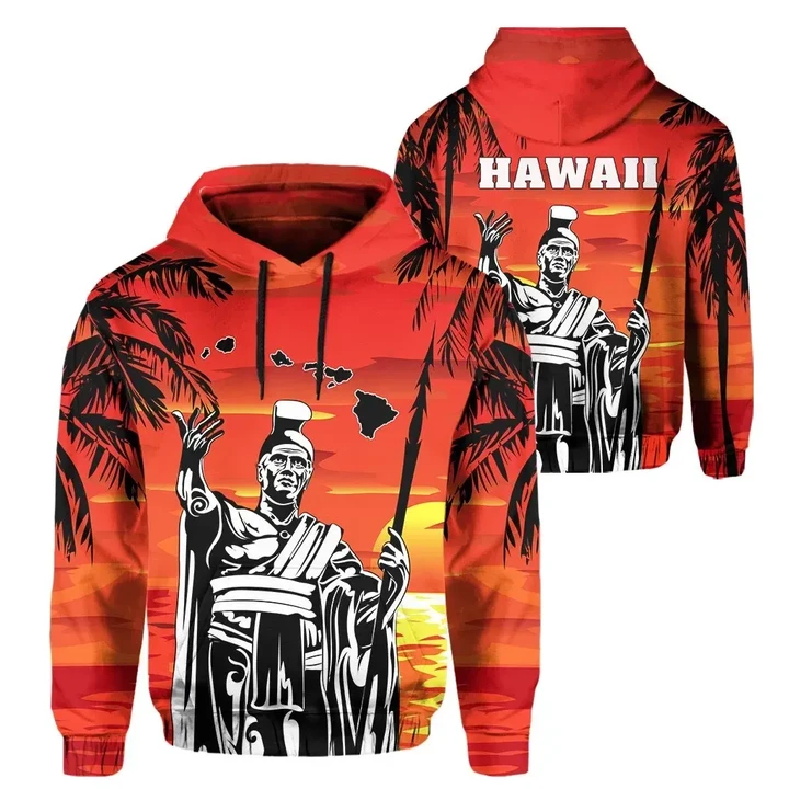Alohawaii Clothing, Hoodie Hawaii King Summer Sunset | Alohawaii.co