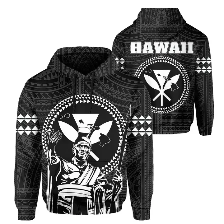 Alohawaii Clothing, Hoodie Hawaii King Kanaka Kakau | Alohawaii.co