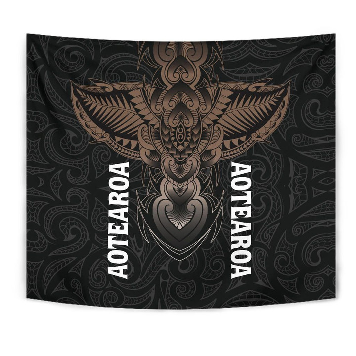 Alohawaii Home Set - Aotearoa Maori Tattoo Tapestry - New Zealand | Alohawaii.co