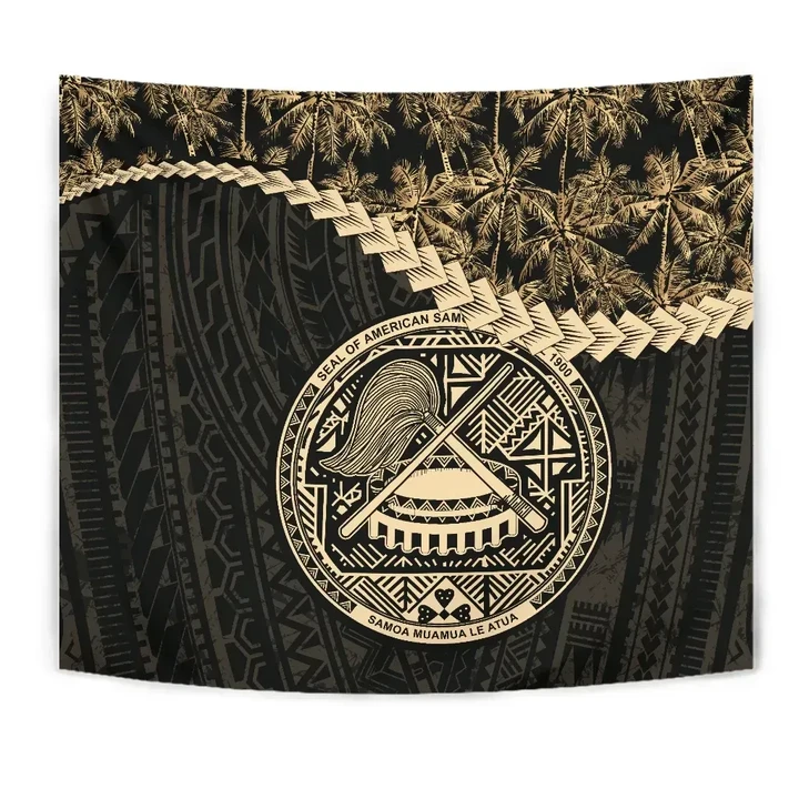 Alohawaii Home Set - American Samoa Tapestry Coconut Golden | Alohawaii.co