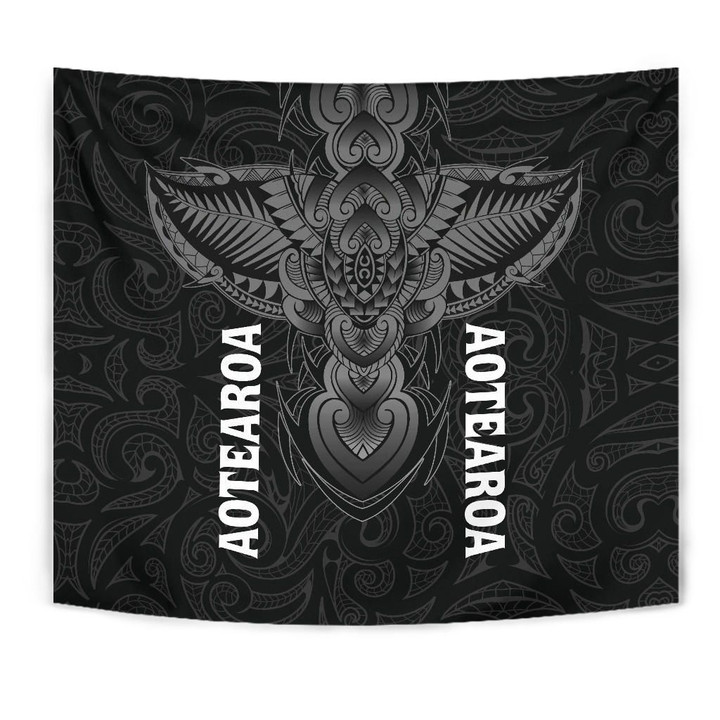 Alohawaii Home Set - Aotearoa Maori Tattoo Tapestry - New Zealand | Alohawaii.co