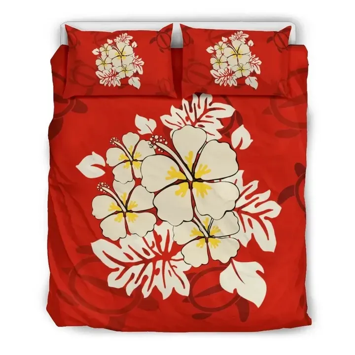 Alohawaii Bedding Set - Cover and Pillow Cases Hawaiian Hibiscus Polynesian | Alohawaii.co