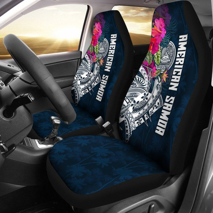 Alohawaii Accessories Car Seat Covers, American Samoa, Polynesian Hibiscus with Summer Vibes | Alohawaii.co