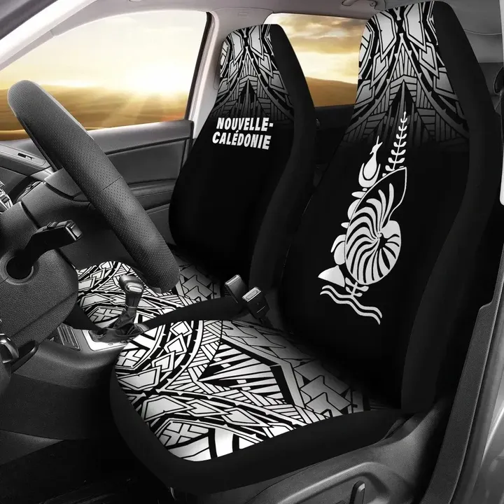 Alohawaii Accessories Car Seat Covers, New Caledonia Polynesian Black Fog | Alohawaii.co