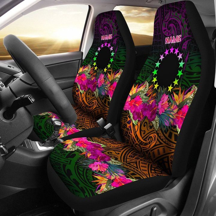Alohawaii Accessories Car Seat Covers, Cook Islands Personalised Polynesian, Summer Hibiscus | Alohawaii.co