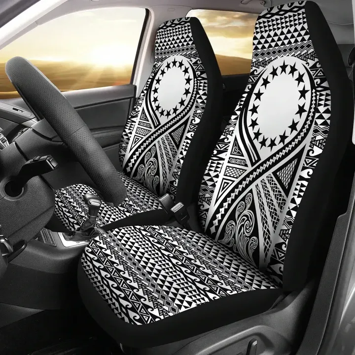 Alohawaii Accessories Car Seat Covers, Cook Islands Lift Up Black | Alohawaii.co