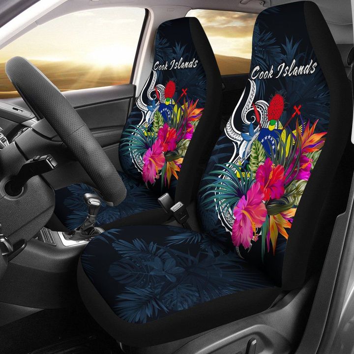 Alohawaii Accessories Car Seat Covers, Cook Islands Polynesian, Tropical Flower | Alohawaii.co