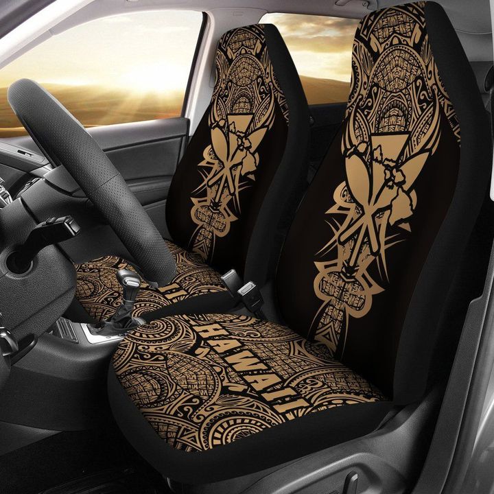 Alohawaii Accessories Car Seat Covers, Kanaka Map Polynesian, Gold, Armor Style  | Alohawaii.co