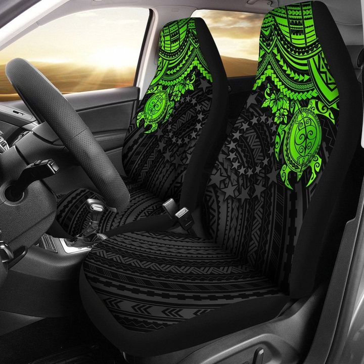 Alohawaii Accessories Car Seat Covers, Cook Islands Polynesian, Green Turtle | Alohawaii.co