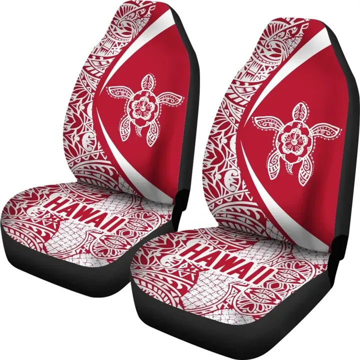 Alohawaii Accessories Car Seat Covers, Hawaii Turlte Polynesian, Circle Style, Red  | Alohawaii.co