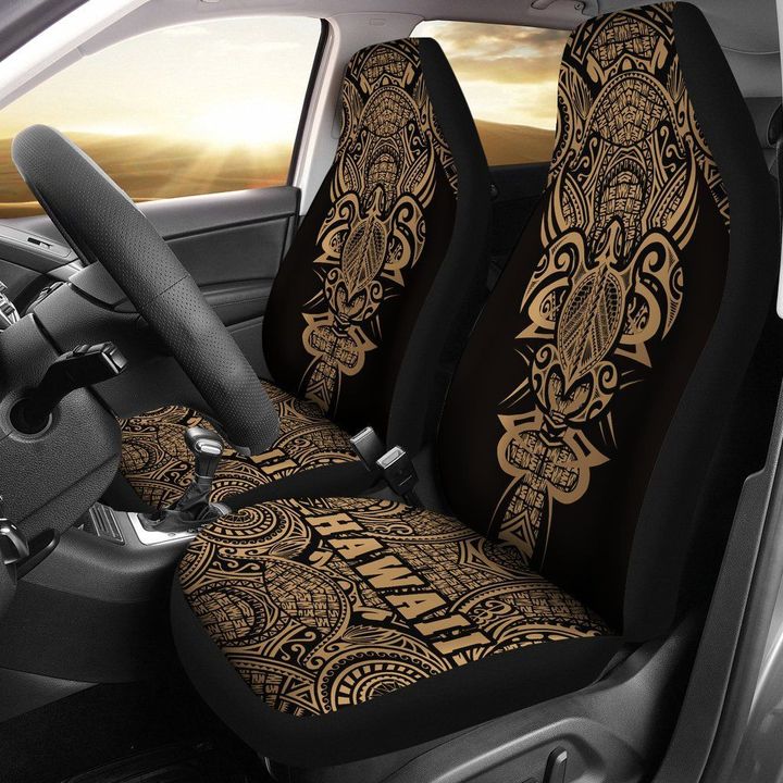 Alohawaii Accessories Car Seat Covers, Hawaii Turtle Polynesian, Gold, Armor Style  | Alohawaii.co