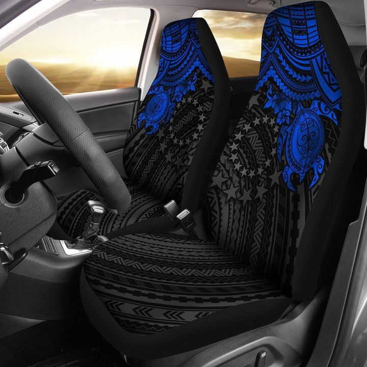 Alohawaii Accessories Car Seat Covers, Cook Islands Polynesian, Blue Turtle | Alohawaii.co