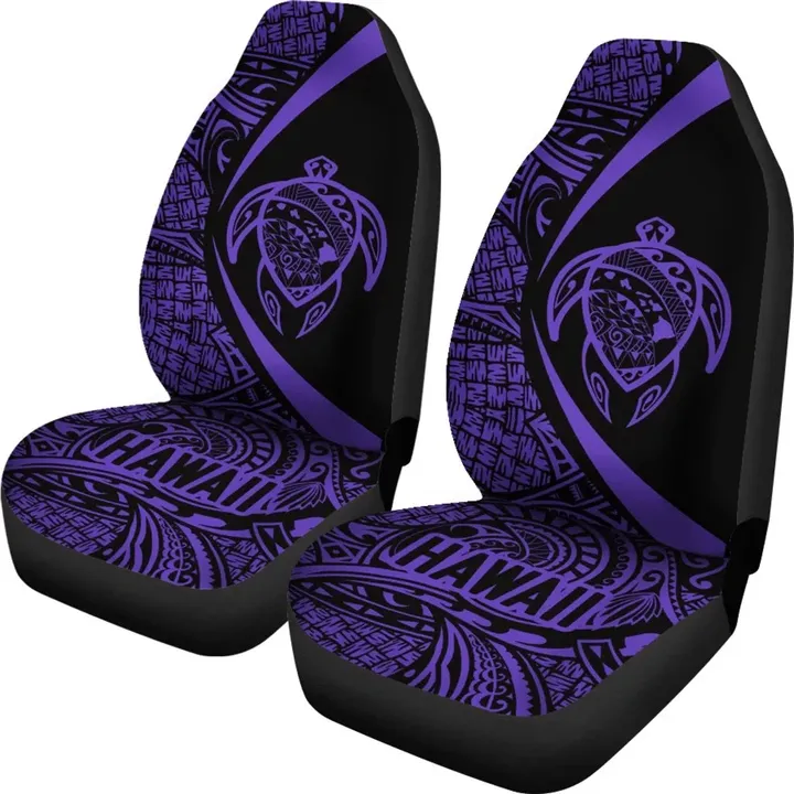 Alohawaii Accessories Car Seat Covers, Hawaii Turtle Map Polynesian, Purple, Circle Style  | Alohawaii.co