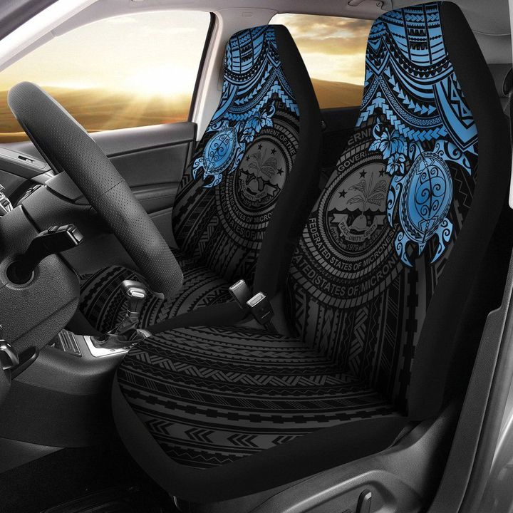Alohawaii Accessories Car Seat Covers, Federated States Of Micronesia, Blue Turtle | Alohawaii.co