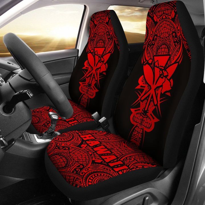 Alohawaii Accessories Car Seat Covers, Kanaka Map Polynesian, Red, Armor Style  | Alohawaii.co
