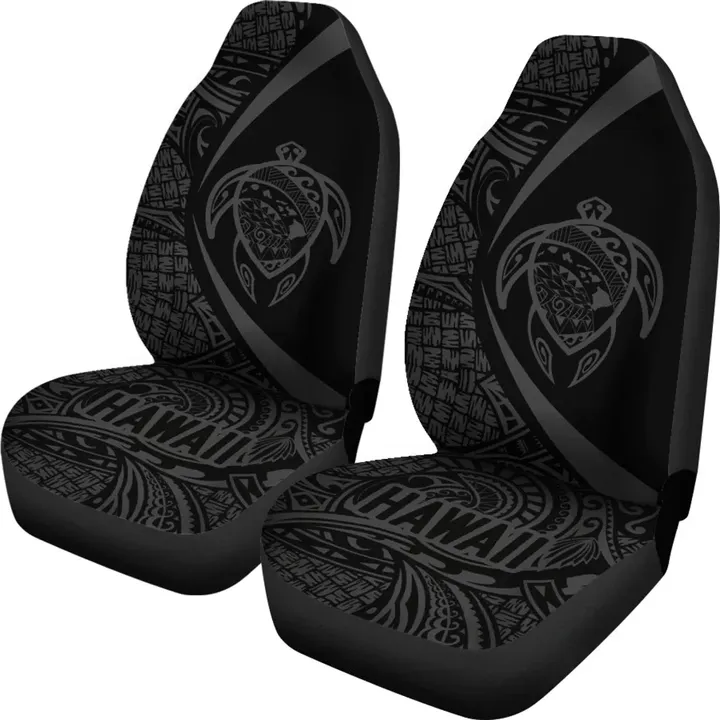 Alohawaii Accessories Car Seat Covers, Hawaii Turtle Map Polynesian, Gray, Circle Style  | Alohawaii.co