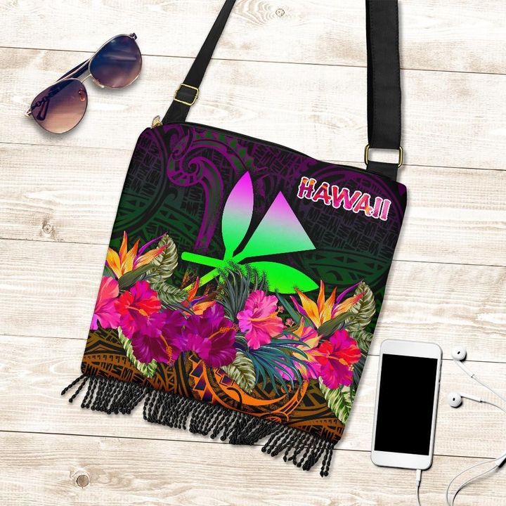 Alohawaii Handbag, Polynesian Hawaii  Kanaka Maoli Crossbody Boho Handbag, Summer Hibiscus | Alohawaii.co