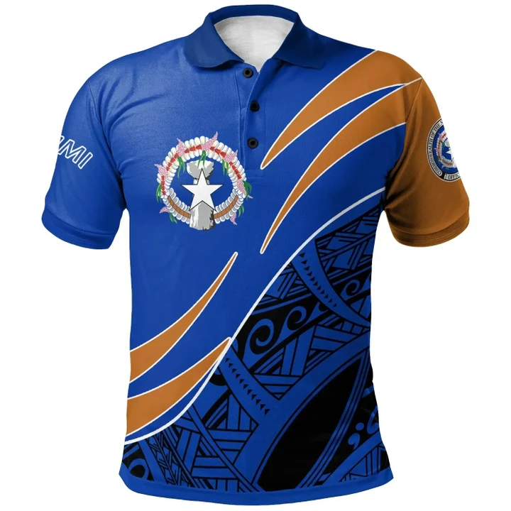 Alohawaii Shirt, Polo Shirt Polynesian Hibiscus Northern Mariana Islands, Custom Symmetrical Lines | Alohawaii.co