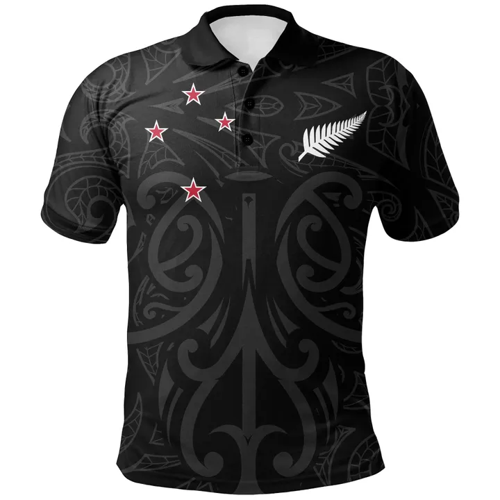 Alohawaii Shirt, Polo Shirt Polynesian Hibiscus New Zealand, Maori Mask Pullover Gray | Alohawaii.co