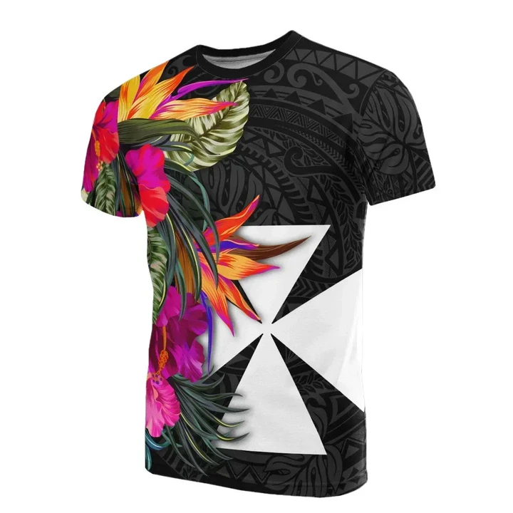 Alohawaii T-Shirt - Tee Wallis And Futuna - Hibiscus Polynesian Pattern | Alohawaii.co