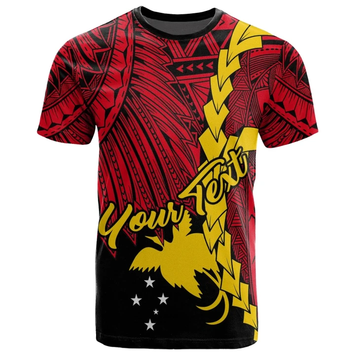 Alohawaii T-Shirt - Tee Papua New Guinea Polynesian Custom Personalised - Tribal Wave Tattoo Flag Color | Alohawaii.co