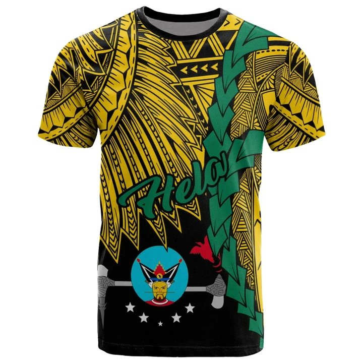 Alohawaii T-Shirt - Tee Papua New Guinea Hela Province Polynesian - Tribal Wave Tattoo | Alohawaii.co