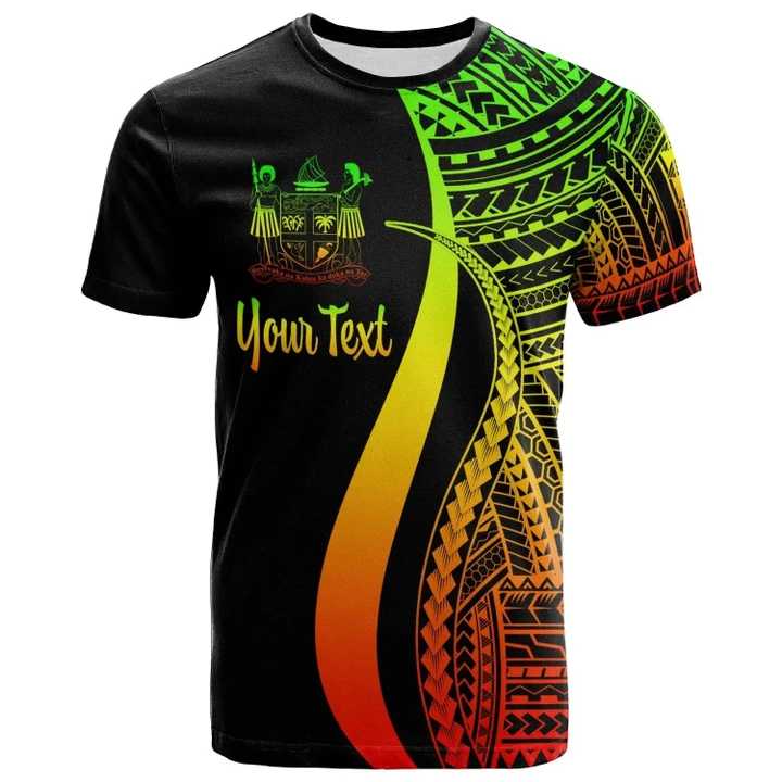 Alohawaii T-Shirt - Tee Fiji Custom Personalised Reggae - Polynesian Tentacle Tribal Pattern Crest | Alohawaii.co