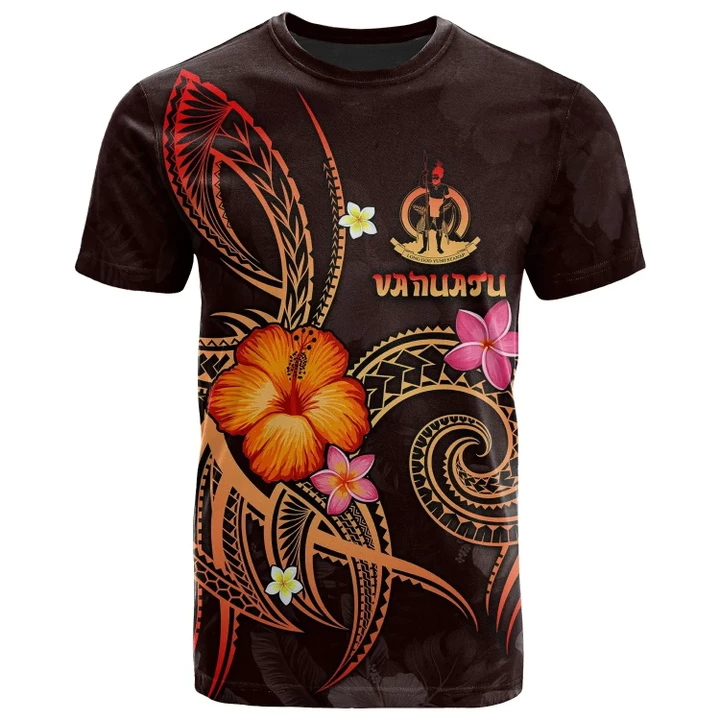 Alohawaii T-Shirt - Tee Vanuatu Polynesian - Legend of Vanuatu (Red) | Alohawaii.co