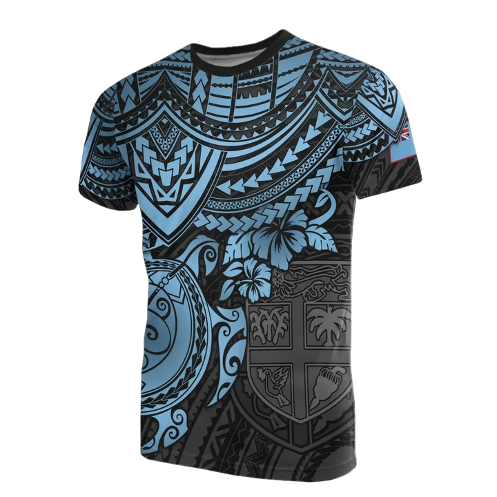Alohawaii T-Shirt - Tee Fiji Polynesian - Blue Turtle | Alohawaii.co