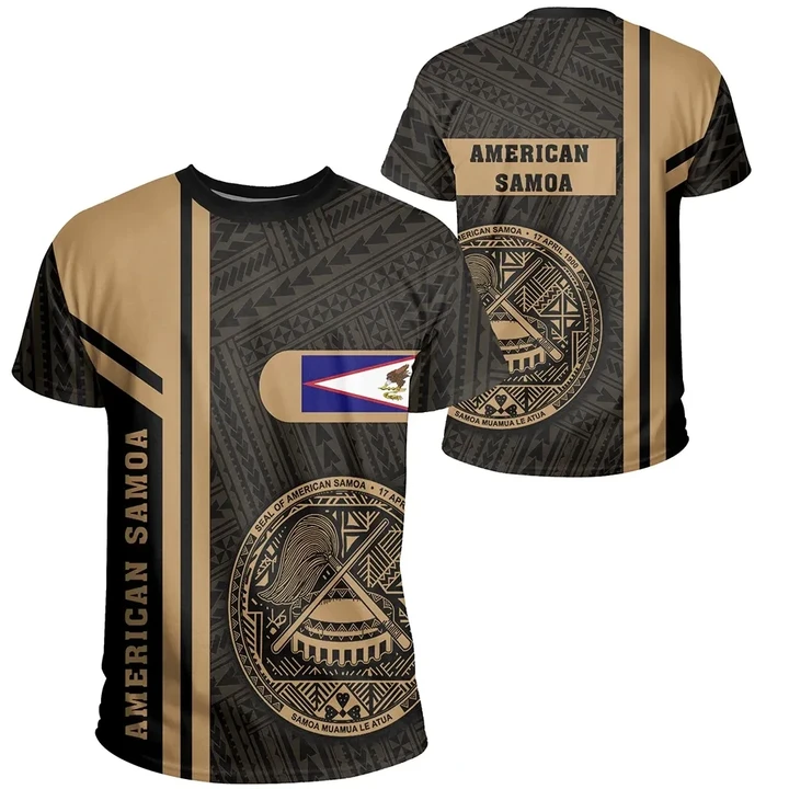 Alohawaii T-Shirt - Tee American Samoa Gold - Boba Style | Alohawaii.co