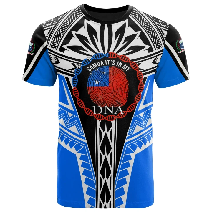 Alohawaii T-Shirt - Tee Samoa - It's In My DNA Color Blue | Alohawaii.co