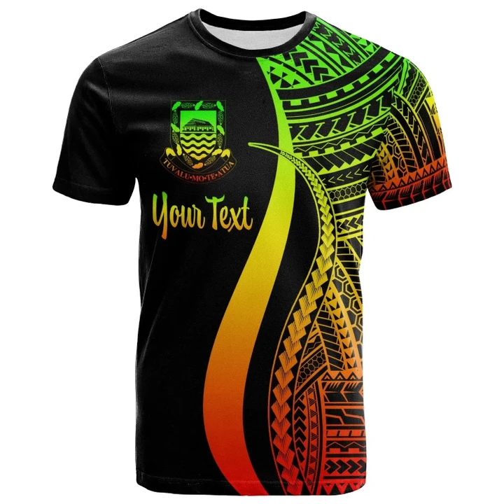 Alohawaii T-Shirt - Tee Tuvalu Custom Personalised Reggae - Micronesian Tentacle Tribal Pattern | Alohawaii.co