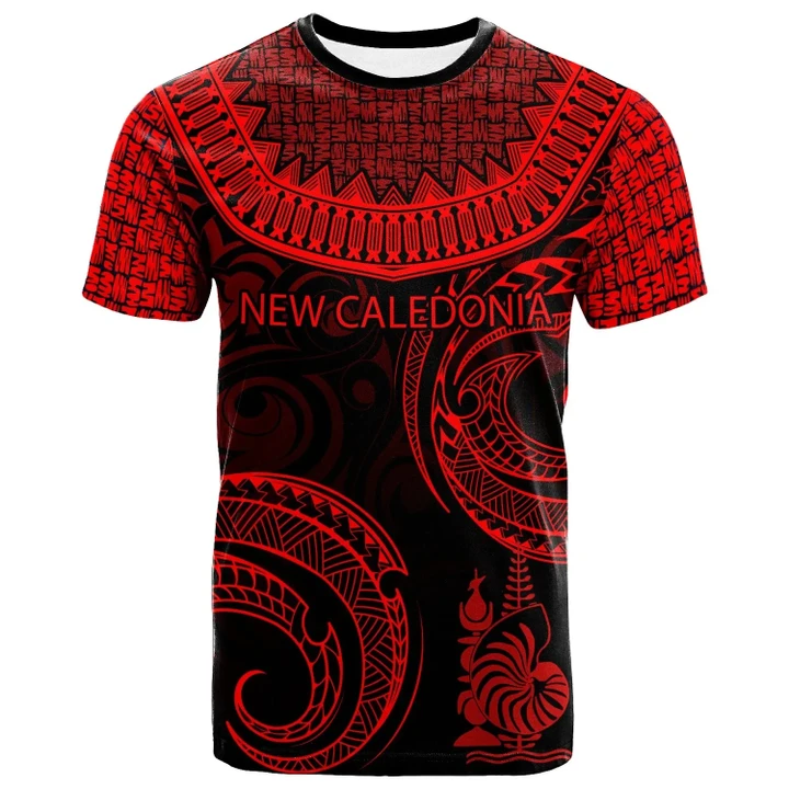 Alohawaii T-Shirt - Tee New Caledonia - Unique Serrated Texture Red | Alohawaii.co
