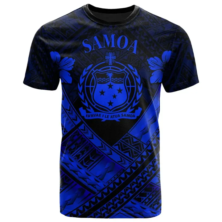 Alohawaii T-Shirt - Tee Samoa Polynesian - Samoa Blue Seal Camisole Hibiscus Style | Alohawaii.co