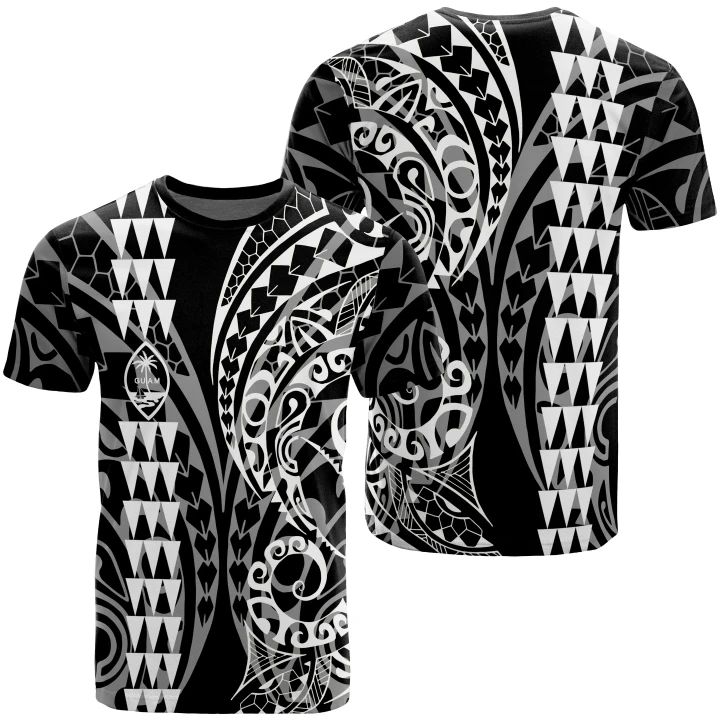 Alohawaii T-Shirt - Tee Guam - Polynesian Coat Of Arms - Bly Style | Alohawaii.co