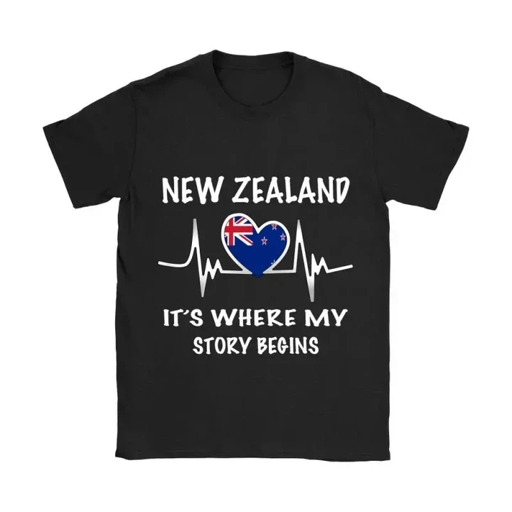 Alohawaii T-Shirt - Tee New Zealand Where My Story Begins | Alohawaii.co