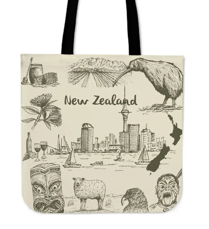 Alohawaii Bag - New Zealand Symbols Tote Bag | Alohawaii.co