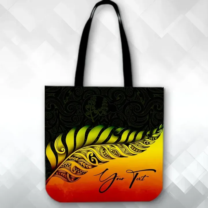 Alohawaii Bag - (Custom) New Zealand Tote Bag Silver Fern Kiwi Personal Signature Reggae | Alohawaii.co