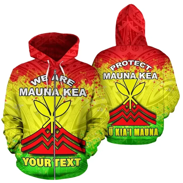 Alohawaii Clothing, Zip Hoodie Hawaii Customized Mauna Kea Personalised BN09 | Alohawaii.co