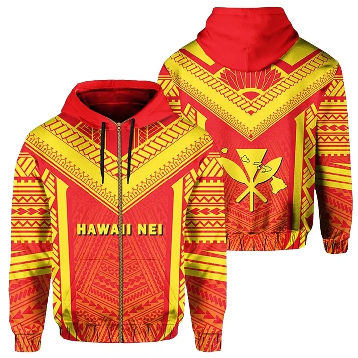 Alohawaii Clothing, Zip Hoodie Hawaii Kanaka Polynesian Active | Alohawaii.co