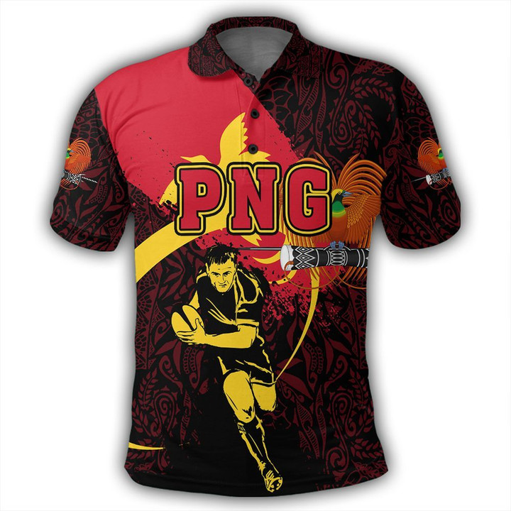 Alohawaii Shirt - Papua New Guinea Polo Shirt Rugby Papuan Pattern Spoto Style J1