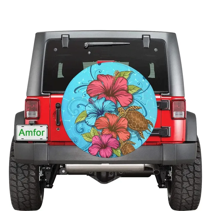 Hibiscus Flower Soulful Spare Tire Cover | alohawaii.co